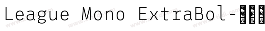 League Mono ExtraBol字体转换